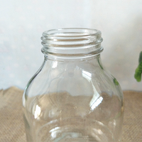 Pot en verre transparent professionnel de 650 ml pour la culture de tissus végétaux avec bouchon en plastique pour usage domestique