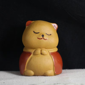 Paniek Kopen China Yixing Thee Pet, Paars Zand Materiaal Kitten Vorm - Product Image 6