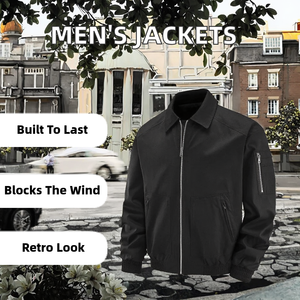 เสื้อแจ็คเก็ตหนังลายเสือดาวสไตล์วินเทจสำหรับทุกเพศ  ผ้าแคนวาส  ซิป  บริการ OEM - Product Image 2