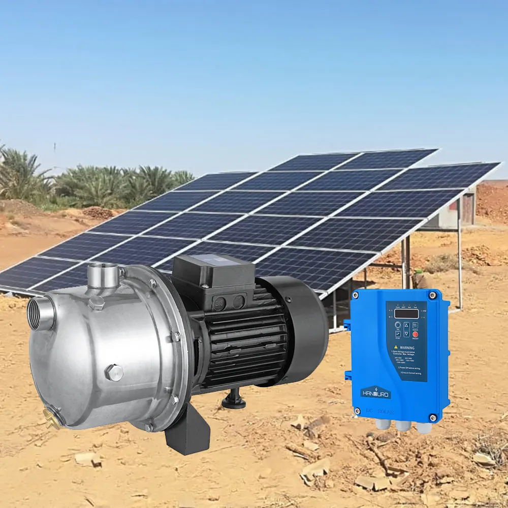 Pompe à eau solaire de surface, système d'irrigation, 72v, 750w, 3m ^ 3/h, 55m, 1hp