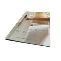 Catalogue de magazines de taille a5 personnalisé en usine professionnelle, impression de livret
