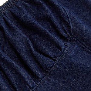 Abito Estivo-Autunnale <span class=keywords><strong>da</strong></span> <span class=keywords><strong>Donna</strong></span>, Nuovo Stile in Finto Denim, Corto, Senza Maniche, con Spalline e Collo Scoperto - Product Image 2