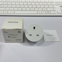 Prise intelligente Wifi 20A avec matériau ABS 3.0 Zigbee, prise britannique, source d'alimentation électrique, commande vocale à distance via téléphone mobile