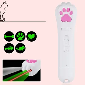 2024Laser Funny Cat Stick New Cool Red Laser Pointer Pen With White LED Light Children Play Cat Toy