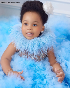 Vestido de Desfile <span class=keywords><strong>para</strong></span> Niña en <span class=keywords><strong>Azul</strong></span> <span class=keywords><strong>Cielo</strong></span> Vestido de Flores <span class=keywords><strong>para</strong></span> Boda <span class=keywords><strong>para</strong></span> <span class=keywords><strong>Niñas</strong></span> con Volantes Trajes de Fiesta y Cumpleaños <span class=keywords><strong>para</strong></span> Sesión de Fotos - Product Image 2