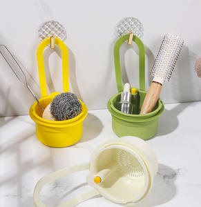 Cesta de drenaje triangular de plástico con ventosa reutilizable y ecológica Syh1512 para filtro de agua y té, venta al por mayor - Product Image 2