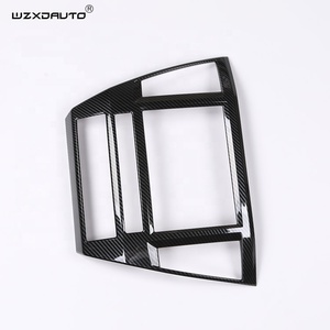 WZXDAUTO Carbon Fiber Print Interior Trims Shift GPS Cover Set Stickers Accessories <b>Used</b> Cars for Pajero Sport 2021 - Product Image 5