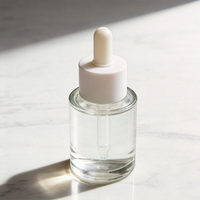 Bouteille compte-gouttes en verre personnalisée avec logo imprimé, capacité de 5 à 100 ml, rechargeable, pour sérum, huile essentielle, parfum, mascara, perruques, emballage