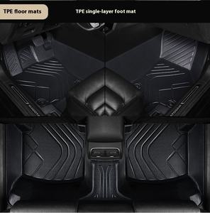 Tapis de sol de voiture en caoutchouc 3D TPE Double couche Sports Design Tapis de pied pour Tesla Model 3 <span class=keywords><strong>Business</strong></span> Style Accessoires de voiture - Product Image 4