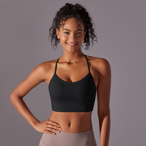 Wholesale Women's Yoga Sports Bra Y-Back Thin Strap U-Neck Workout Bra Removable <b>Pads</b> Activewear Breathable <b>Running</b> Bra OEM ODM - Product Image 6