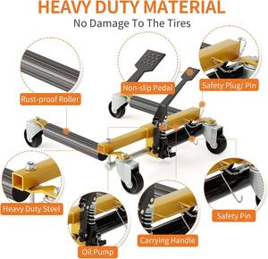 ชุดแม่แรงยกรถแบบไฮดรอลิกพร้อมแป้นเหยียบและล้อเลื่อน - Product Image 3