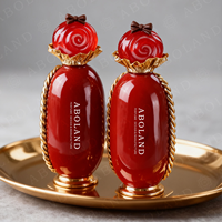 Nuevo Diseño de Lujo, Botella de Perfume con Logotipo Personalizado y Decoración de Borlas de Color, Botella de Perfume de Vidrio