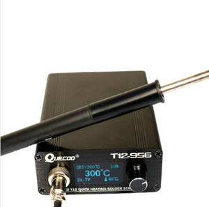 Estación de Soldadura OLED QUECOO T12-956 con Pantalla de 1.3 Pulgadas, Kit de Herramientas de Soldadura Eléctrica con Mango de Plástico P9 y Función de Espera Automática - Product Image 4