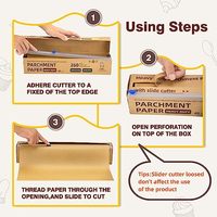 Papier sulfurisé à l'huile de silicone anti-graisse rouleau d'emballage parchemin jetable papier sulfurisé