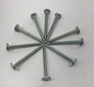 Tornillos Autorroscantes # 8 x 1-7/8" Tornillo autorroscante de cabeza truss, chapado en zinc CR3+, para unión metal a metal, acero al carbono C1022, Homn Reen - Product Image 4