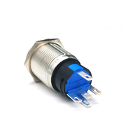 Lampe 5A 250vac LOGO personnalisé en métal, étanche IP67, bouton poussoir LED de 19 mm