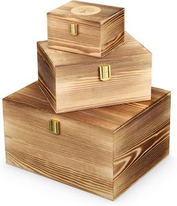 Caja <span class=keywords><strong>de</strong></span> Regalo <span class=keywords><strong>de</strong></span> Madera <span class=keywords><strong>de</strong></span> Pino sin Acabado al por Mayor con Tapa con Bisagras, Caja <span class=keywords><strong>de</strong></span> Recuerdos <span class=keywords><strong>de</strong></span> Madera Personalizada - Product Image 3