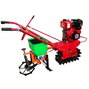 Hand Operate Multi - Functional Cultivator For Small Size Farming Tiller Fertilizer Seeder