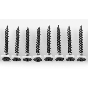 Vis à coller pour cloisons sèches noires 3,9x35mm avec rondelle, tête Phillips, filetage métrique à droite, usage industriel général - Product Image 1