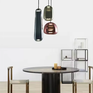 Zeal Lighting Tendering Long <b>Strips</b> Hanging Light for Living Room Creative Green Glass Pendant Light - Product Image 5