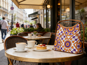 กระเป๋าถือแฟชั่นสไตล์วินเท<span class=keywords><strong>จ</strong></span>ลำลอง ถักโครเชต์ 3 มิติ ปิดด้วยซิป ลายเรขาคณิตศิลปะ พกพาสะดวก <span class=keywords><strong>ท</strong></span>นทาน สายสะพายสองเส้น - Product Image 6