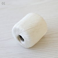 Fil à tricoter pour bébé en lin filé, soie et lyocell, mélange de coton et de laine, pour le printemps/été, fil artisanal pour crochet et vêtements