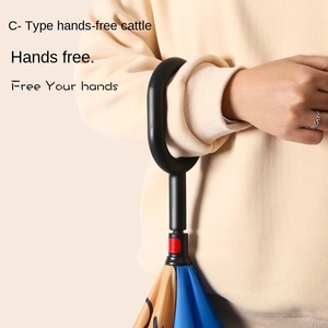 <span class=keywords><strong>Parapluie</strong></span> <span class=keywords><strong>inversé</strong></span> à double couche pour enfants à long manche de conception d'animation de dessin animé ensoleillé mignon personnalisé - Product Image 4