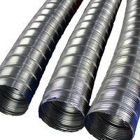 Conduit d'air rond flexible en aluminium LKESS HVAC 3M, montage au plafond, design industriel moderne chinois, pour hôpitaux, garantie 1 an