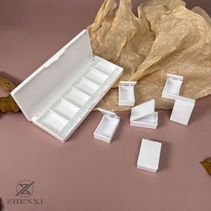 Six Compartment Cosmetic Palette PP Material Portable Replaceable Sample <b>Box</b> For Makeup Nail Polish Gel Pigment - Product Image 5