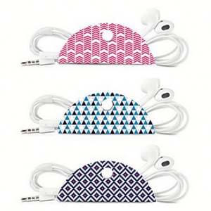 Enrouleur de câbles imprimé avec logo, idéal pour les câbles d'écouteurs, garde-les bien rangés - Product Image 5