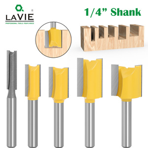 Straight Cut Carbide Tipped Router Bits 1/4 In Shank Woodworking Milling <b>Cutter</b> Set For Routing And <b>Edge</b> Trimming - Product Image 5