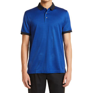 Ropa de golf que absorbe la humedad para hombre OEM, todos los polos de punto de piqué de poliéster 100% sublimación, logotipo personalizado - Product Image 5