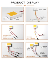 FICLUX OEM Interrupteur Tactile Intelligent à Clé Unique pour Lumière LED 12V 24V 5A 60W IP23 avec Capteur de Variation d'Intensité pour Miroir de Salle de Bain