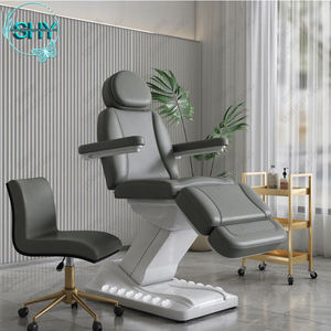 Chaise <span class=keywords><strong>d</strong></span>'<span class=keywords><strong>examen</strong></span> électrique réglable à moteur 3/4, chaise de podologie médicale, <span class=keywords><strong>table</strong></span> de traitement esthétique, <span class=keywords><strong>table</strong></span> de massage, <span class=keywords><strong>table</strong></span> de soin du visage, salon de beauté - Product Image 3