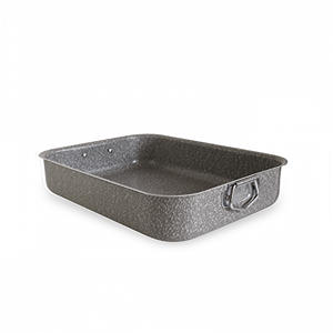 Teglia per Lasagne in Alluminio Antiaderente di Alta Qualità CM.25x18x6h con Manici Laterali per Cottura Uniforme e Lavabile in Lavastoviglie - Product Image 1