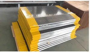 Anti-Slip Aluminum Loading Dock Plate Portable Forklift Dock Ramp
