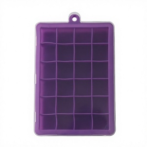 Purple Silicone Ice Cube Tray With 16 Compartments Flexible Mold For Making Ice Cubes - Product Image 2