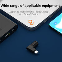 90-Grad-PD-65W-DC-Buchse zu USB-Typ-C-Stecker Stromadapter Konverter 5525 5521 4011 zu USB-C-Ladeadapter für Laptops und Smartphones