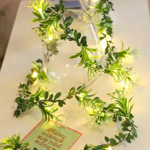 Woohaha – guirlande lumineuse verte pour l'intérieur et l'extérieur, décoration de noël, Patio, mariage, jardin