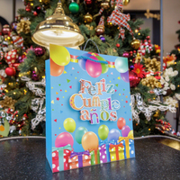 Lot de 100 sacs cadeaux pour fête d'anniversaire d'enfants, en carton ivoire, biodégradables, écologiques, réutilisables, durables, pour bougies