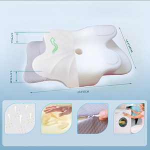 Oreiller en mousse à mémoire de forme en forme de papillon pour sommeil profond, idéal pour hôtels, zéro pression, zéro fatigue, fournitures de thérapie de réadaptation transfrontalières - Product Image 2