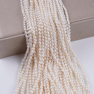 Collares Hechos a Mano en Promoción, Cuentas Semiterminadas de Agua Dulce Naturales Blancas de 4-5 mm, Materiales en Forma de Metro, Joyería de Calidad - Product Image 2