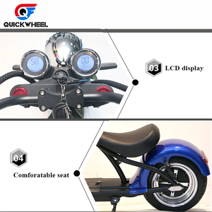 Quickwheel 60V 12ah batterie de Scooter électrique 2000W Scooter électrique à grande vitesse moto avec pédales frein à disque - Product Image 4