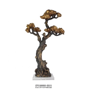 Pinecono de simulación de resina para decoración del hogar, pino de resina y árbol de ciprés, estatua, base acrílica - Product Image 2