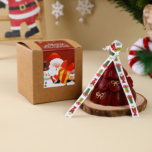 Christmas Holiday Gift Home Decor Cute Christmas Tree Soy Wax Handmade Christmas Tree Scented <b>Candle</b> - Product Image 6