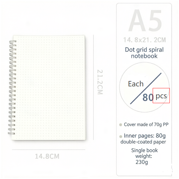 Bobine blanche A5 cette matrice de points