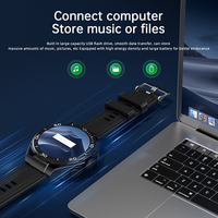 Reloj Inteligente de Moda con Esfera Redonda, Reloj Inteligente Android IP67 2026 con Memoria USB de 32 GB y Grabadora
