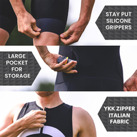 Combinaison de vitesse pour vélo personnalisée en gros OEM & ODM Triathlon une pièce Ensembles de cyclisme pour hommes Skin Suit