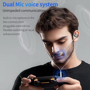 PLEXTONE RX3 Pro Space Version In-ear Wired Earphone,<b>Gaming</b> Earphones with Long Microphone RGB <b>Light</b> <b>Gaming</b> Headphone Pro Phone - Product Image 3