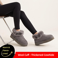 Bottes en peau de mouton classiques personnalisées OEM ODM, bottes d'hiver légères à semelle épaisse, personnalisation du logo possible